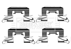 BORG & BECK Комплектующие, колодки дискового тормоза BBK1212